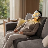 Masque de luminothérapie LED Sunglor SG-MSK-IC 4 couleurs, modèle pour usage domestique, masque en silicone pour le visage, luminothérapie LED rouge portable