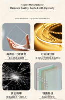 Miroir de salle de bain moderne haut de gamme en acrylique avec écran tactile intelligent durable pour la chambre à coucher, le maquillage et le salon de coiffure