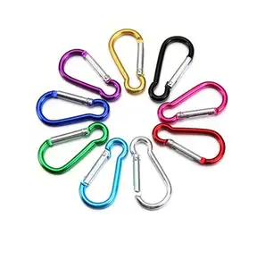 Aluminum Snap Hook Locking Carabiner for Home, RV, Camping, Fishing, Hiking, Traveling and Keychain