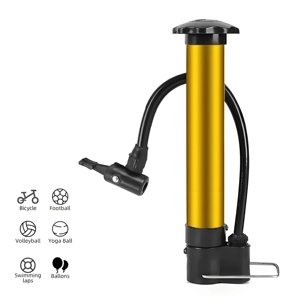 Bike Tire Pump – Portable Floor Pump for Road & Mountain Bicycles – Presta & Schrader Valve Compatible – High Pressure <b>Gauge</b>, Fo - Product Image 4
