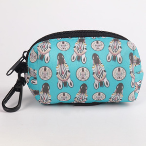 네오프렌 승화 인쇄 강아지 배변 봉투 홀더 캐리어 패브릭 애완견 배변 봉투 디스펜서 야외 산책용 - Product Image 2