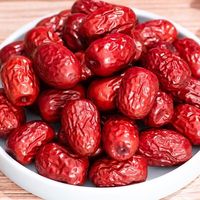 Jujubes rouges séchées, dattes rouges chinoises entières, fruits de jujube pour collation, thé, alimentation, matière première, vente en gros en vrac