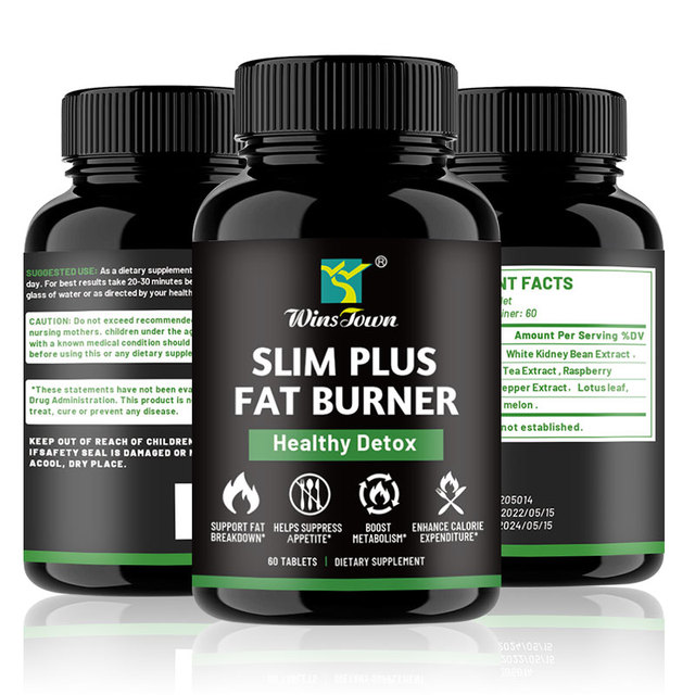 Custom logo Best Natural Herbal Slim Tablets Fast and Strong burner Slim Plus Pills for Minceur Perte De Poids Fat Capsules