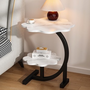 Tavolino da Caffè in Legno Massello Runwood, Design Moderno, Colore Noce, Tavolino Regolabile per Divano e Letto - Product Image 5
