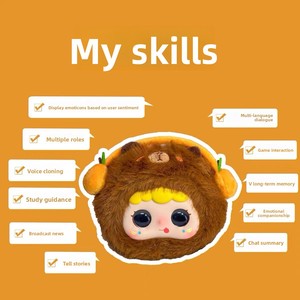 Appareil de bureau IA, <span class=keywords><strong>Robot</strong></span> intelligent, Animal de compagnie électronique, Poupée en peluche douce et câline, Compagnon émotionnel, Jeu conversationnel, Vocalisation musicale - Product Image 4