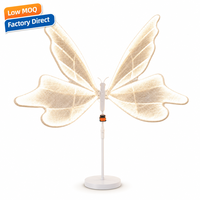 Lampe sur pied LED papillon lumineuse pour allée de mariage, entrée, scène, décoration d'événements et de fêtes