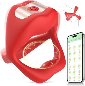 <span class=keywords><strong>Bracelet</strong></span> longue <span class=keywords><strong>distance</strong></span> pour les couples augmenter l'anneau de verrouillage du temps de plaisir pour retarder l'application vibrateur télécommandé pour anneau pénien masculin - Product Image 5