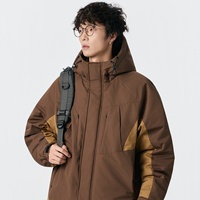 Veste matelassée en duvet pour homme, à capuche, fermeture éclair intégrale, poches, poignets à velcro, cordons de serrage, chaude pour l'hiver, grande taille, surdimensionnée, 6XL 7XL