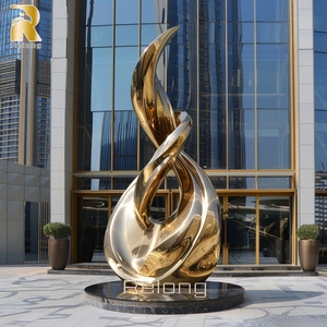 Scultura Moderna Astratta in Acciaio Inossidabile di Grandi Dimensioni RELONG, Personalizzabile per Decorazioni Urbane Esterne - Product Image 4