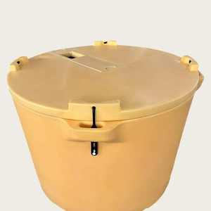 Od 630 Insulated Thermal Fishing <strong>Ice</strong> Box Cooler Container Commercial Rotomold Plastic Seafood Bin Factory Price Transport Food - Product Image 3