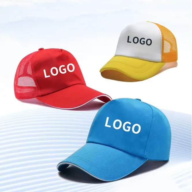 Cotton Baseball Cap for Men Women Solid Sunhat Own Design Outdoor Caps with Metal Button Custom Advertising Promotional Hat