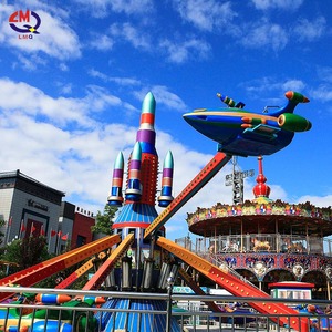 16 chỗ ngồi Kiddie cưỡi hội chợ thu hút công bằng trẻ em chơi Thiết bị mặt đất giá rẻ giải trí tự điều khiển máy bay vui vẻ để bán - Product Image 1