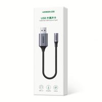 UGREEN-Tarjeta de sonido externa USB 2 en 1, adaptador de audio USB a conector de 3,5mm, trenzado de nylon, USB a conector auxiliar