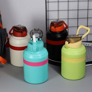 Outdoor Sports Custom 40Oz Big Double Wall Thermos Vacuum Flasks Stainless Steel Insulated Foldable Silicone Collapsible Bottles - Product Image 3