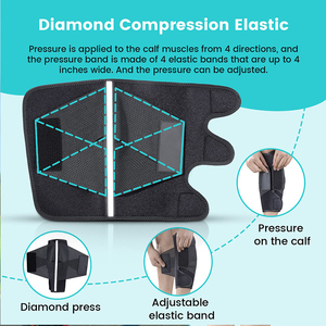 Manchons de <span class=keywords><strong>compression</strong></span> réglables pour le soutien du tibia pour hommes et femmes Attelles de tibia pour enveloppement musculaire du mollet - Product Image 6