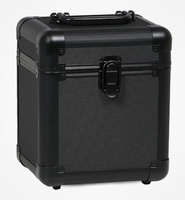 Étui de rangement pour disques vinyles en aluminium personnalisable de 7 pouces pour 50 singles, OEM et ODM pris en charge