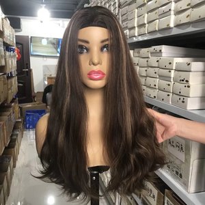 Highlights Fine Strand Slavic Jewish Kosher Wigs Jewish Body Wave Royal Kosher Medium Wavy Human Hair Wigs