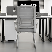 Chaise de bureau ergonomique confortable en maille pour de longues heures de travail assis ; Chaise de bureau, chaise d'étude pour dortoir, chaise de réunion réglable