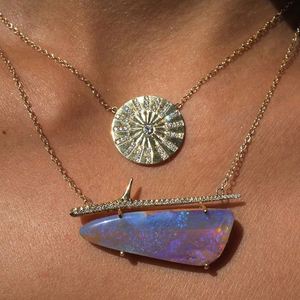 Gemnel China Fabricación de joyas Suministros Disco de oro Colgante Moneda Medallón Collar - Product Image 3