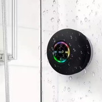 Speaker Mini Sucker Portabel Tahan Air Nirkabel Hands-free untuk Kamar Mandi Speaker BT Portabel