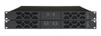 Penguat Daya Kelas D QS4.35 1U 4CH 3500W Berkinerja Tinggi dengan PFC dan Tegangan Lebar untuk Speaker Line Array Pertunjukan Panggung