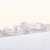 Boîtes transparentes en plastique rondes pour bijoux et cosmétiques, forme mignonne, 21,9 mm * 64,7 mm