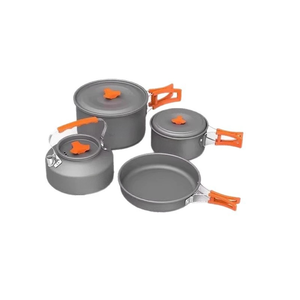Juego de Utensilios de Cocina para Acampar al Aire Libre de Aleación de Aluminio YX-E1-21, <span class=keywords><strong>Olla</strong></span> Completa, Hervidor, Estufa, <span class=keywords><strong>Olla</strong></span> para Calentar - Product Image 1