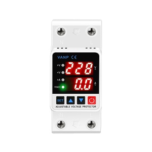 220V Din Rail Single Phase <strong>Automatic</strong> <strong>Voltage</strong> <strong>Regulator</strong> 40A/63A PC Material Over/Under <strong>Voltage</strong> Protector AC Current Protection - Product Image 2
