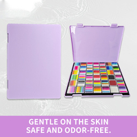 Kit de peinture faciale dégradée 24 couleurs non toxique et sans danger pour les enfants, avec pinceaux et pochoirs, pour la peinture corporelle (UE/US) - Vente en gros