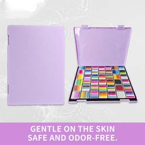24-Color Gradient <strong>Face</strong> <strong>Paint</strong> <strong>Kit</strong> with Brushes &amp; Templates Non-Toxic Kid-Safe for EU US body painting supplies - Product Image 6