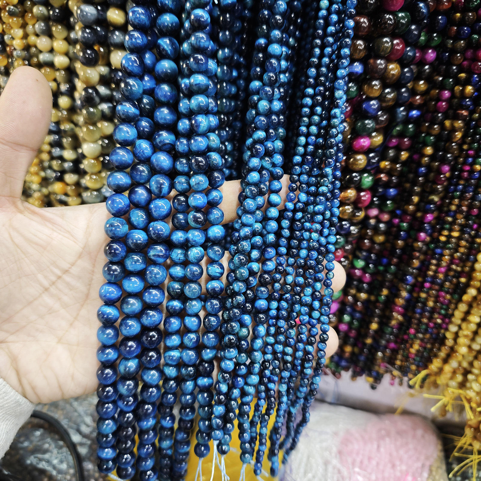 Lake blue tigers eye