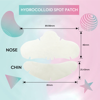 Patchs d'acné hydrocolloïdes à 100 % pour le nez et le menton, pour les boutons et les éruptions cutanées sur une grande surface