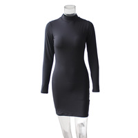 Robe longue à manches longues, moulante, sexy, mini, pour soirée et club, nouvelle collection automne 2025, vente en gros d'usine