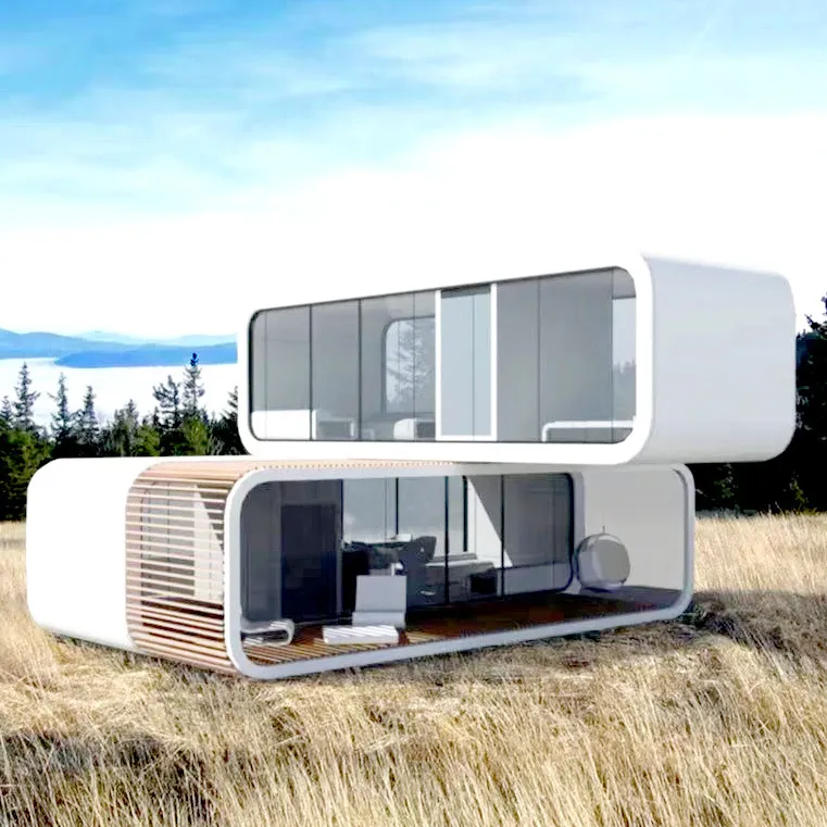 20ft 40ft prefab Modular nhà nhỏ nhà cabin văn phòng di động nhà Pod Apple cabin