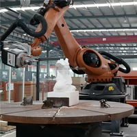 Robot de Grabado CNC de 6 Ejes KUKA AG KR210, Sistema de Fresado Industrial con Carga Útil de 210 kg para Procesamiento de Metal, Madera y Piedra