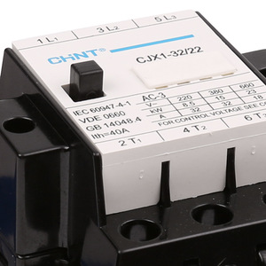 Contactor de CA Cjx1 32/22, 32A, 3P, Montaje en Riel DIN para Control de Motor de CA - Product Image 3