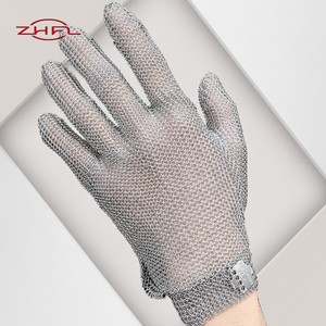 Vente flash - Gants en maille métallique en acier inoxydable de qualité alimentaire A9 anti-coupure, gants de cuisine, gants de boucher, gants de sécurité pour couper au couteau - Product Image 6
