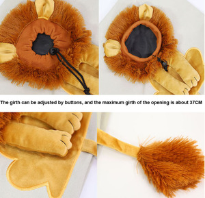 Vendita calda Costume carino a forma di <span class=keywords><strong>leone</strong></span> borsa a tracolla per animali domestici borsa a tracolla portatile per gatti borsa da trasporto esterna per cuccioli di cane borse per gatti - Product Image 3