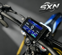 Compteur de vitesse numérique SXN 8.0 6.0 pour moto électrique tout-terrain avec support noir