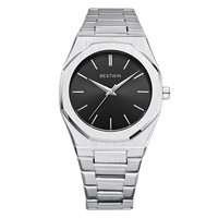 Bestwin Ronda Quarz Edelstahl-Armband Herrenuhr 40mm Zeiger 3BAR Wasserdicht Zinklegierung Gehäuse Individuelles Logo Versandbereit