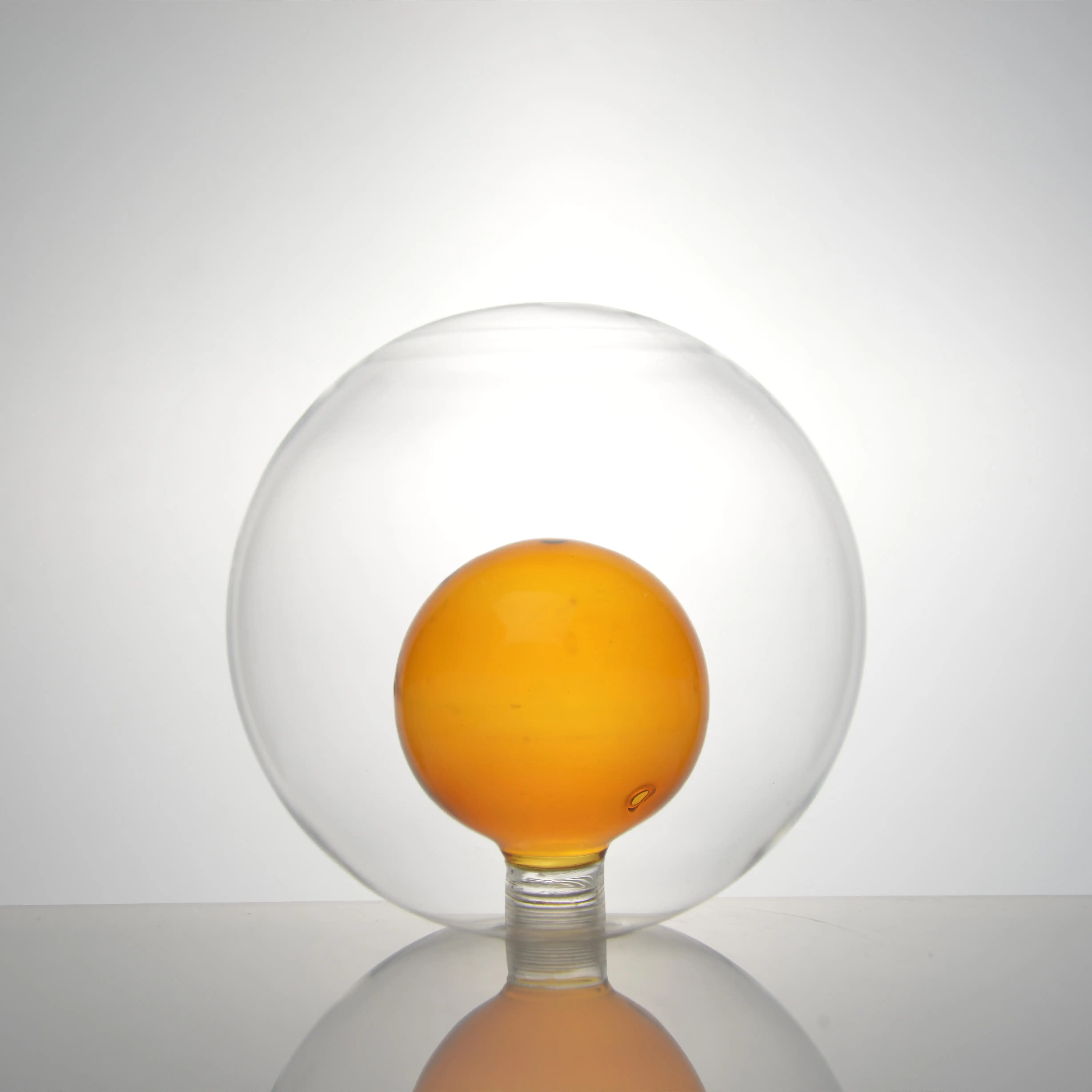 El yapımı duvarlı G9 G4 vida borosilikat çift küre kabarcık kolye avize cam küre lamba gölge aydınlatma kapağı