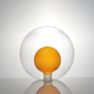 Ручная работа настенный G9 G4 винт боросиликатный двойной шар подвесной люстра стеклянный шар лампа тень освещение крышка