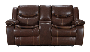 Sillón Reclinable Eléctrico Moderno con Masaje, Respaldo Reclinable, Sofá de Cuero con Consola para Apartamento y Dormitorio - Product Image 3