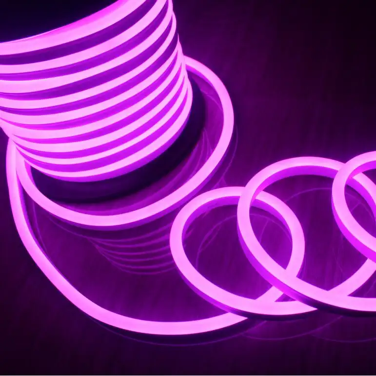 150ft spool Low voltage purple waterproof led flex neon light strips IP68 for room