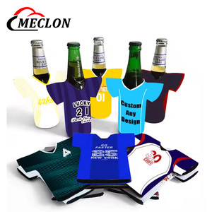 Tùy Chỉnh Bất kỳ Thiết Kế Logo Bia Tay Áo Thể Thao Đóng Mở T-Shirt Hình Dạng Bia Chai Mát Đồ Uống Áo Khoác Neoprene Chai Tay Áo - Product Image 1