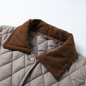 Veste d'hiver pour femmes d'âge moyen, en promotion, couleur lavande, col à revers, boutonnée, <span class=keywords><strong>prix</strong></span> de <span class=keywords><strong>gros</strong></span> direct usine - Product Image 3