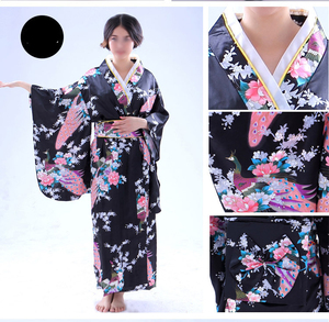 Kimono Yukata Tradicional Japonés, Cárdigan Vintage, Vestido Largo <span class=keywords><strong>de</strong></span> Noche para Mujer, Kimono <span class=keywords><strong>de</strong></span> <span class=keywords><strong>Geisha</strong></span>, Disfraz <span class=keywords><strong>de</strong></span> Cosplay para Espectáculo - Product Image 2