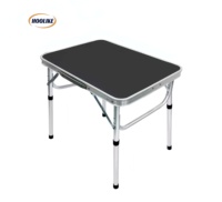 Altura ajustable de aluminio al aire libre portátil plegable mesa de camping pequeña mesa de pesca plegable