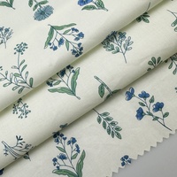 Tissu Popeline 100% Coton Biologique Imprimé Numérique à Petits Motifs Floraux Léger Respirant et Anti-humidité pour Robes Filles et Garçons – Vente en Gros