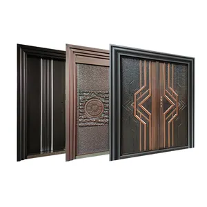 TECHTOP Thailand steel security door modern door designs steel fire rated steel door For House